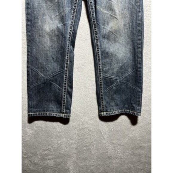 Request Premium Jeans Youth Boys Size 12 Short Medium Wash Distressed Straight - Picture 3 of 12